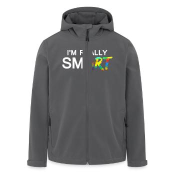 Really SmART 02 - Recycelte Männer Softshell-Jacke von Stanley/Stella - Anthrazit - Vorne - AI Model Male 185 light (185cm)