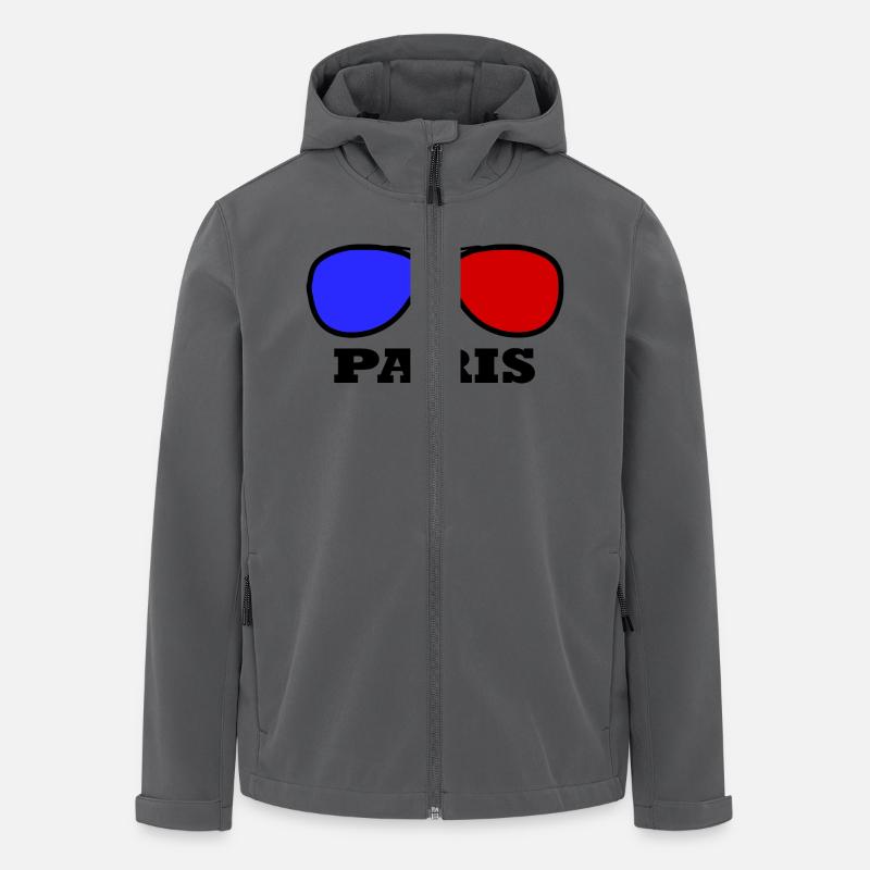 Paris - Recycelte Männer Softshell-Jacke von Stanley/Stella - Anthrazit