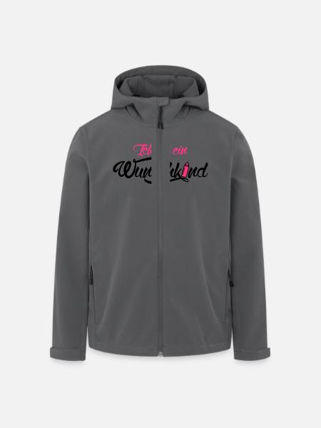 Ich bin ein Wunschkind - Baby - Neugeborenes - Recycelte Männer Softshell-Jacke von Stanley/Stella - Anthrazit