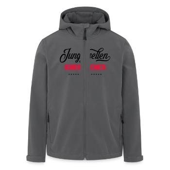 junggesellen crew - Recycelte Männer Softshell-Jacke von Stanley/Stella - Anthrazit - Vorne - AI Model Male 185 light (185cm)
