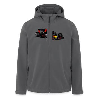 Racecar - Recycelte Männer Softshell-Jacke von Stanley/Stella - Anthrazit - Vorne - AI Model Male 185 light (185cm)