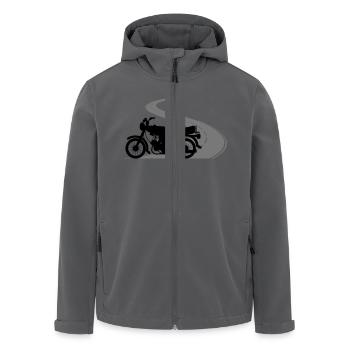 Fahrzeug - Simson Straße - Recycelte Männer Softshell-Jacke von Stanley/Stella - Anthrazit - Vorne - AI Model Male 185 light (185cm)