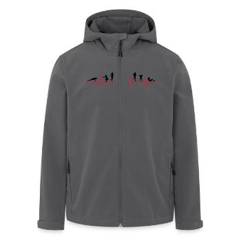 Sport - Gruppe Fitness Puls - Recycelte Männer Softshell-Jacke von Stanley/Stella - Anthrazit - Vorne - AI Model Male 185 light (185cm)