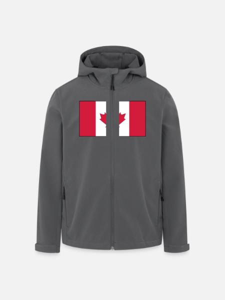 Kanada Flagge - Recycelte Männer Softshell-Jacke von Stanley/Stella - Anthrazit