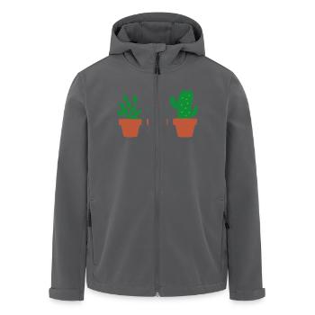 Pflanzen - Recycelte Männer Softshell-Jacke von Stanley/Stella - Anthrazit - Vorne - AI Model Male 185 light (185cm)