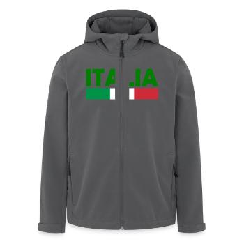 Italien - Recycelte Männer Softshell-Jacke von Stanley/Stella - Anthrazit - Vorne - AI Model Male 185 light (185cm)