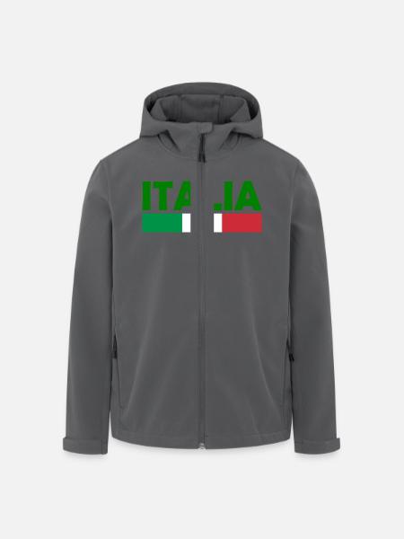 Italien - Recycelte Männer Softshell-Jacke von Stanley/Stella - Anthrazit