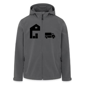 Logistik - Recycelte Männer Softshell-Jacke von Stanley/Stella - Anthrazit - Vorne - AI Model Male 185 light (185cm)