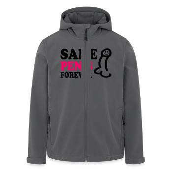 Same penis forever - Recycelte Männer Softshell-Jacke von Stanley/Stella - Anthrazit - Vorne - AI Model Male 185 light (185cm)
