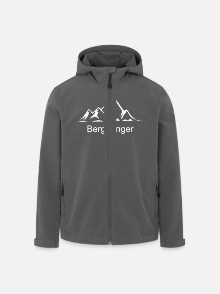Berggänger, Berg - Recycelte Männer Softshell-Jacke von Stanley/Stella - Anthrazit