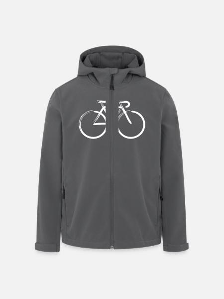 Striche 5 - Recycelte Männer Softshell-Jacke von Stanley/Stella - Anthrazit