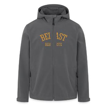 Belfast Beal Feirste North Ireland Nordirland - Recycelte Männer Softshell-Jacke von Stanley/Stella - Anthrazit - Vorne - AI Model Male 185 light (185cm)