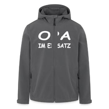 Opa - Recycelte Männer Softshell-Jacke von Stanley/Stella - Anthrazit - Vorne - AI Model Male 185 light (185cm)