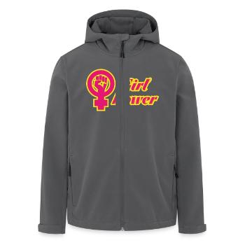 Girl Power - Recycelte Männer Softshell-Jacke von Stanley/Stella - Anthrazit - Vorne - AI Model Male 185 light (185cm)