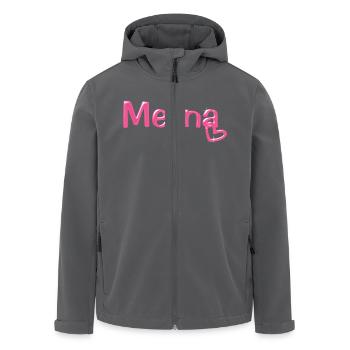 Melina Name Ballonschrift - Recycelte Männer Softshell-Jacke von Stanley/Stella - Anthrazit - Vorne - AI Model Male 185 light (185cm)