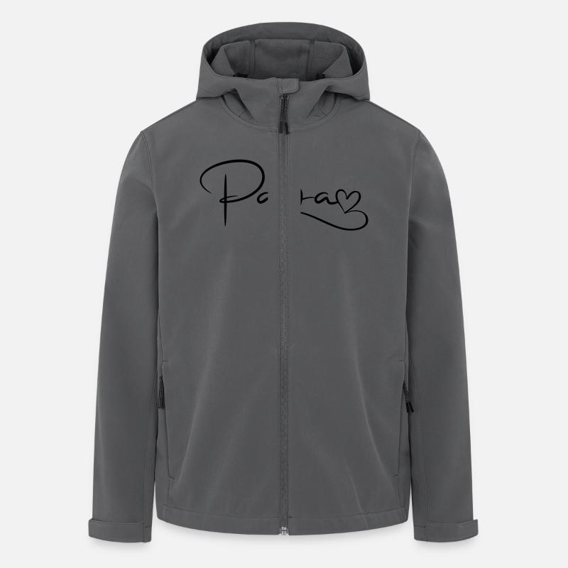 Dad Font with Heart - Men’s Recycled Softshell Jacket by Stanley/Stella - anthracite