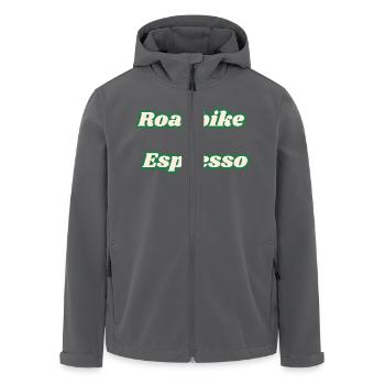 Roadbike + Espresso - Recycelte Männer Softshell-Jacke von Stanley/Stella - Anthrazit - Vorne - AI Model Male 185 light (185cm)