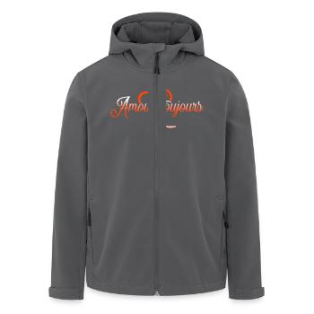 VALENTINSTAG HERZ LIEBE LIEBE ROSE 10 - Recycelte Männer Softshell-Jacke von Stanley/Stella - Anthrazit - Vorne - AI Model Male 185 light (185cm)