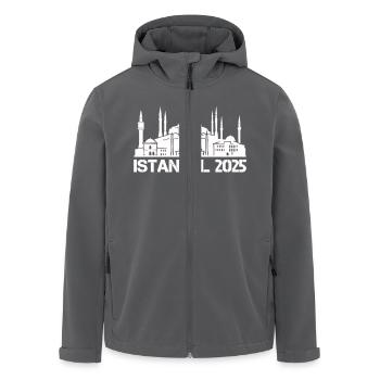 istanbul 2025 - Recycelte Männer Softshell-Jacke von Stanley/Stella - Anthrazit - Vorne - AI Model Male 185 light (185cm)