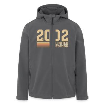 Jahrgang 2002 Geburtstag - 2002 Jahrgang 2002 Geschenk - Recycelte Männer Softshell-Jacke von Stanley/Stella - Anthrazit - Vorne - AI Model Male 185 light (185cm)