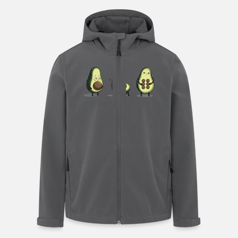Evolution des Avocado-Körpers - Recycelte Männer Softshell-Jacke von Stanley/Stella - Anthrazit