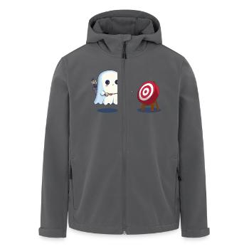 Geist Bogenschütze Kostüm Halloween - Recycelte Männer Softshell-Jacke von Stanley/Stella - Anthrazit - Vorne - AI Model Male 185 light (185cm)