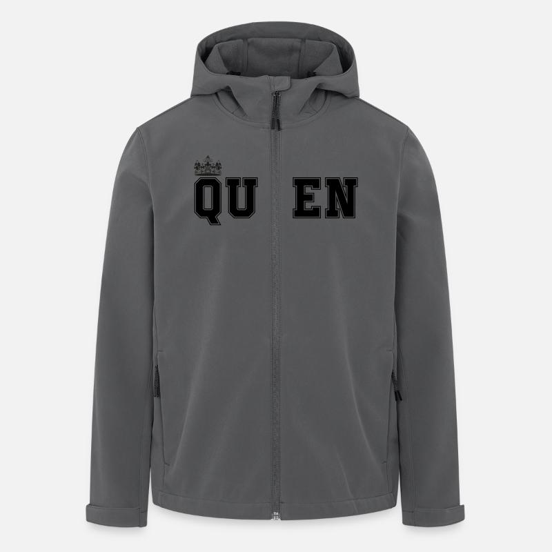 queen - Recycelte Männer Softshell-Jacke von Stanley/Stella - Anthrazit