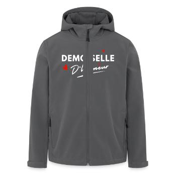 Brautjungfernherzen - Brautgeschenk - Recycelte Männer Softshell-Jacke von Stanley/Stella - Anthrazit - Vorne - AI Model Male 185 light (185cm)