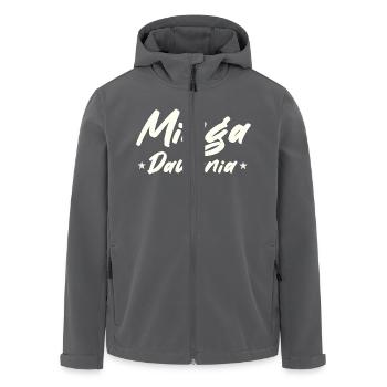Minga Spruch wohne in münchen - Recycelte Männer Softshell-Jacke von Stanley/Stella - Anthrazit - Vorne - AI Model Male 185 light (185cm)