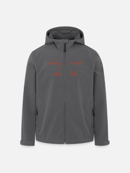 schweigen ist reden ohne Worte - Recycelte Männer Softshell-Jacke von Stanley/Stella - Anthrazit
