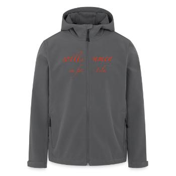 willkommen im falschen Film - Recycelte Männer Softshell-Jacke von Stanley/Stella - Anthrazit - Vorne - AI Model Male 185 light (185cm)
