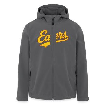 Eaters (fließende Vintage-Baseball-Typografie) - Recycelte Männer Softshell-Jacke von Stanley/Stella - Anthrazit - Vorne - AI Model Male 185 light (185cm)