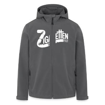 Zigaretten - Deutsche Memes - Recycelte Männer Softshell-Jacke von Stanley/Stella - Anthrazit - Vorne - AI Model Male 185 light (185cm)