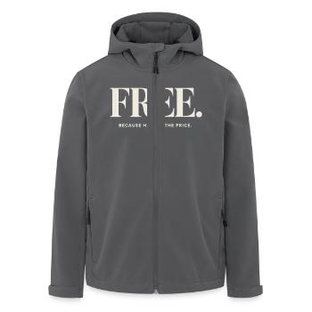 Christliche Freiheit Weil Er Den Preis Zahlte - Recycelte Männer Softshell-Jacke von Stanley/Stella - Anthrazit - Vorne - AI Model Male 185 light (185cm)