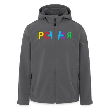 Power Music Grafik Power Music Graphic - Recycelte Männer Softshell-Jacke von Stanley/Stella - Anthrazit - Vorne - AI Model Male 185 light (185cm)