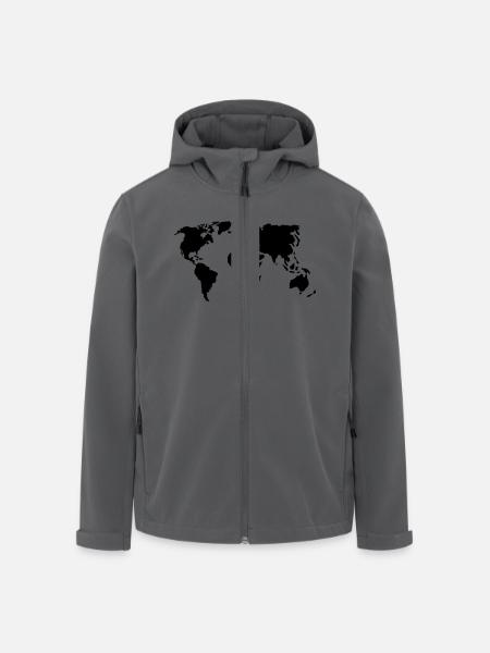 Welt - Recycelte Männer Softshell-Jacke von Stanley/Stella - Anthrazit