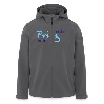 Sag einfach Prinz zu mir - Recycelte Männer Softshell-Jacke von Stanley/Stella - Anthrazit - Vorne - AI Model Male 185 light (185cm)