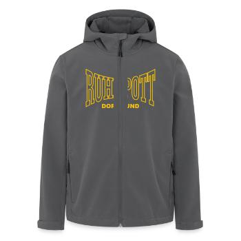 ruhrpott dortmund - Recycelte Männer Softshell-Jacke von Stanley/Stella - Anthrazit - Vorne - AI Model Male 185 light (185cm)