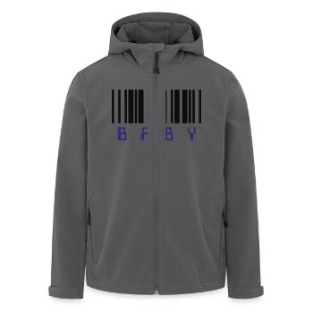 Baby Strichcode - Recycelte Männer Softshell-Jacke von Stanley/Stella - Anthrazit - Vorne - AI Model Male 185 light (185cm)