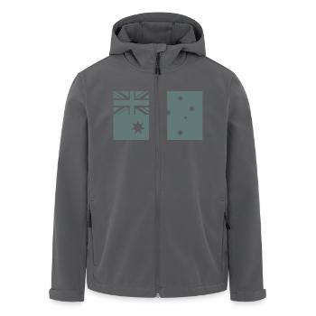 Australien - Recycelte Männer Softshell-Jacke von Stanley/Stella - Anthrazit - Vorne - AI Model Male 185 light (185cm)