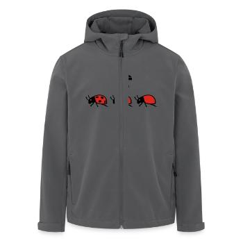 Marienkaefer - Recycelte Männer Softshell-Jacke von Stanley/Stella - Anthrazit - Vorne - AI Model Male 185 light (185cm)
