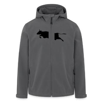 Huh FlyingKuh - Recycelte Männer Softshell-Jacke von Stanley/Stella - Anthrazit - Vorne - AI Model Male 185 light (185cm)