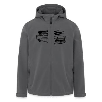 oldtimer - Recycelte Männer Softshell-Jacke von Stanley/Stella - Anthrazit - Vorne - AI Model Male 185 light (185cm)