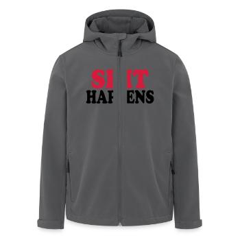Shit happens - Recycelte Männer Softshell-Jacke von Stanley/Stella - Anthrazit - Vorne - AI Model Male 185 light (185cm)