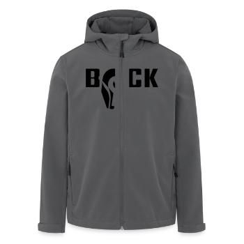 bock - Recycelte Männer Softshell-Jacke von Stanley/Stella - Anthrazit - Vorne - AI Model Male 185 light (185cm)