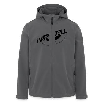 Handball Spielfeld - Recycelte Männer Softshell-Jacke von Stanley/Stella - Anthrazit - Vorne - AI Model Male 185 light (185cm)
