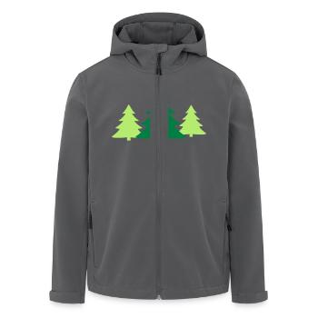 Christbaum, Gruppe - Recycelte Männer Softshell-Jacke von Stanley/Stella - Anthrazit - Vorne - AI Model Male 185 light (185cm)