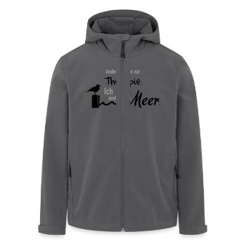 Therapie am Meer - Recycelte Männer Softshell-Jacke von Stanley/Stella - Anthrazit - Vorne - AI Model Male 185 light (185cm)
