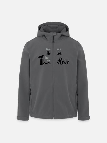 Therapie am Meer - Recycelte Männer Softshell-Jacke von Stanley/Stella - Anthrazit