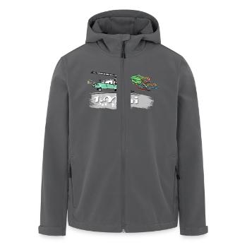 Erster Mai - Recycelte Männer Softshell-Jacke von Stanley/Stella - Anthrazit - Vorne - AI Model Male 185 light (185cm)